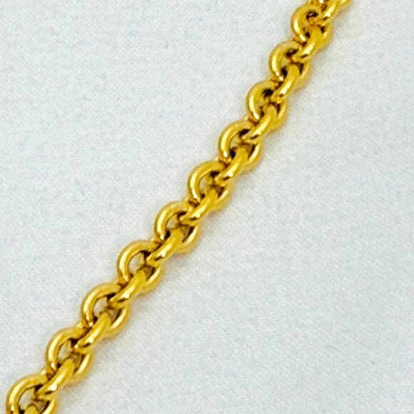 Vintage Napier Elephant Pendant Gold Tone Long Chain Signed - Picture 6 of 9